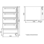 Шкаф пекарский четырехсекционный