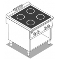 Плита индукционная 4-х конфорочная на открытом стенде