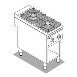 Плита газовая двухконфорочная, с нейтральным шкафом