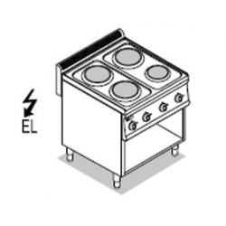 Плита электрическая, 4-хконфорочная, с нейтральным шкафом
