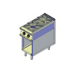 Плита газовая 2-х конфорочная, с открытым шкафом