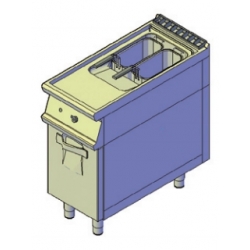 Фритюрница электрическая 1 емкость х 18л., на  шкафе с дверцей