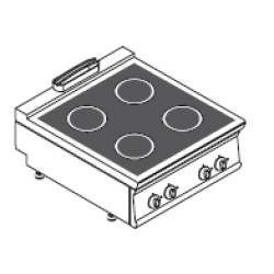 Плита индукционная 4-х конфорочная,настольная