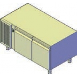 Стол холодильный подстановочный, 2 двери, , темп.+2..+10С, гастронормированный GN1/1
